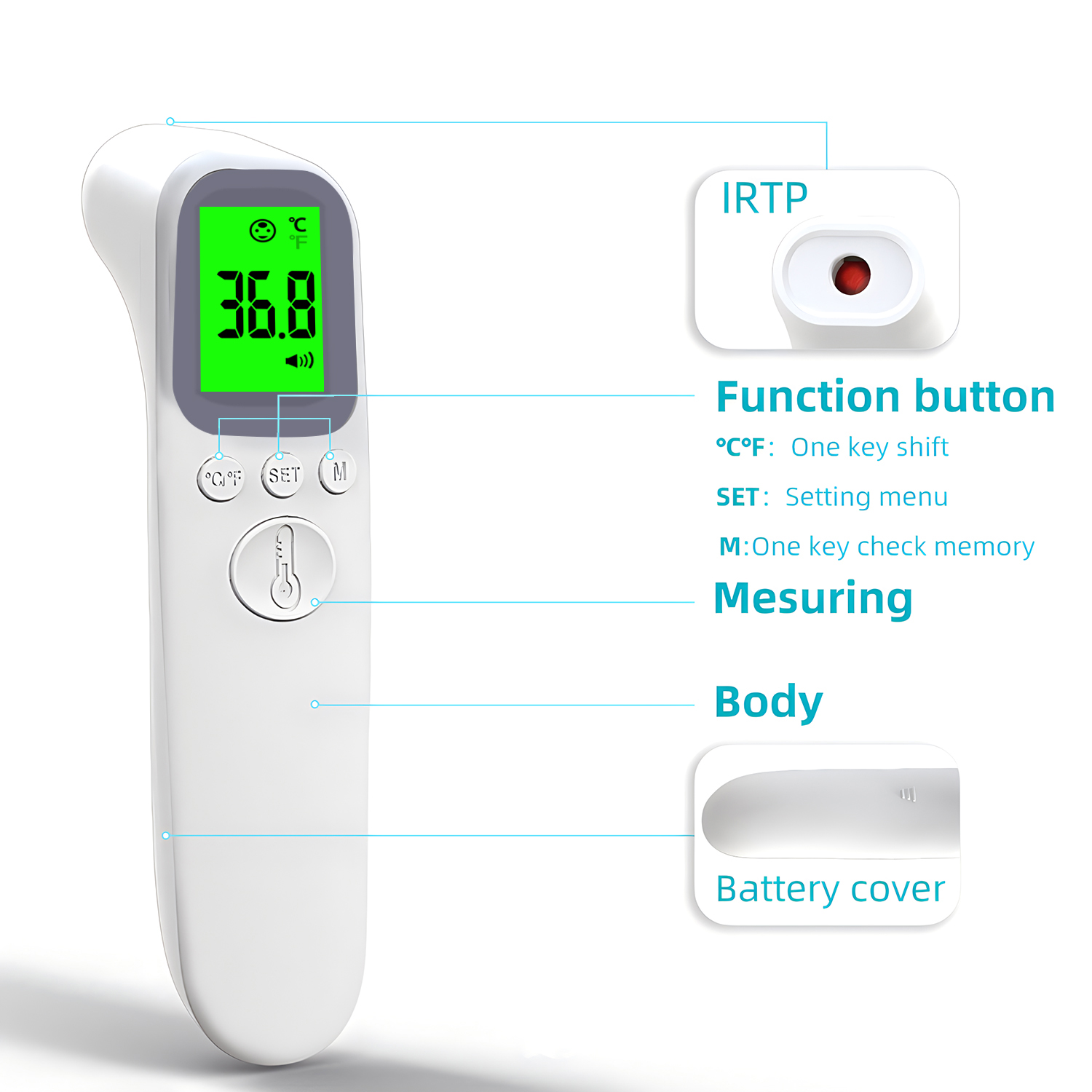 Digital Infrared Fever Thermom - Pulse Oximeter recension och pris